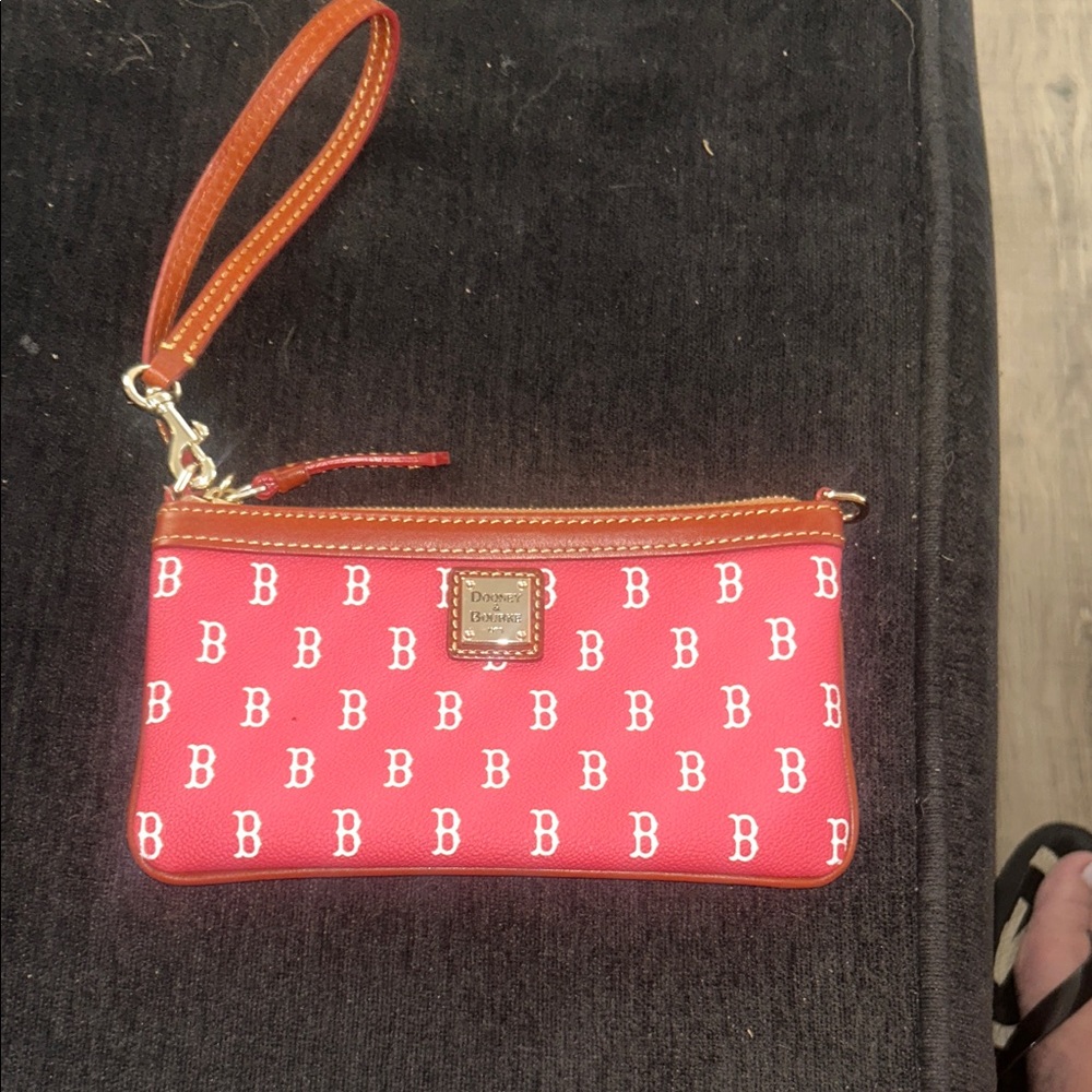 Dooney & Bourke Red Monogram Wristlet